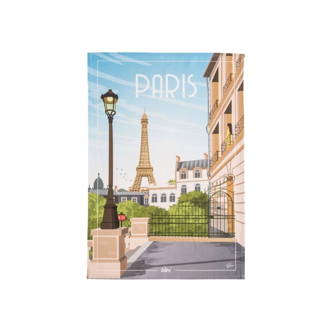 Geschirrtuch "Paris" – bedruckt 100% Baumwolle