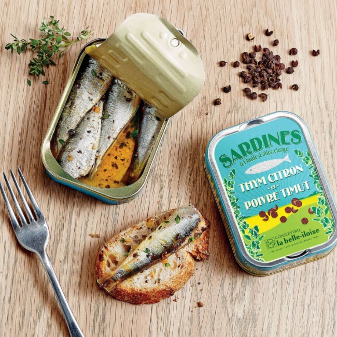 Sardinen-Geschenkdose Metall