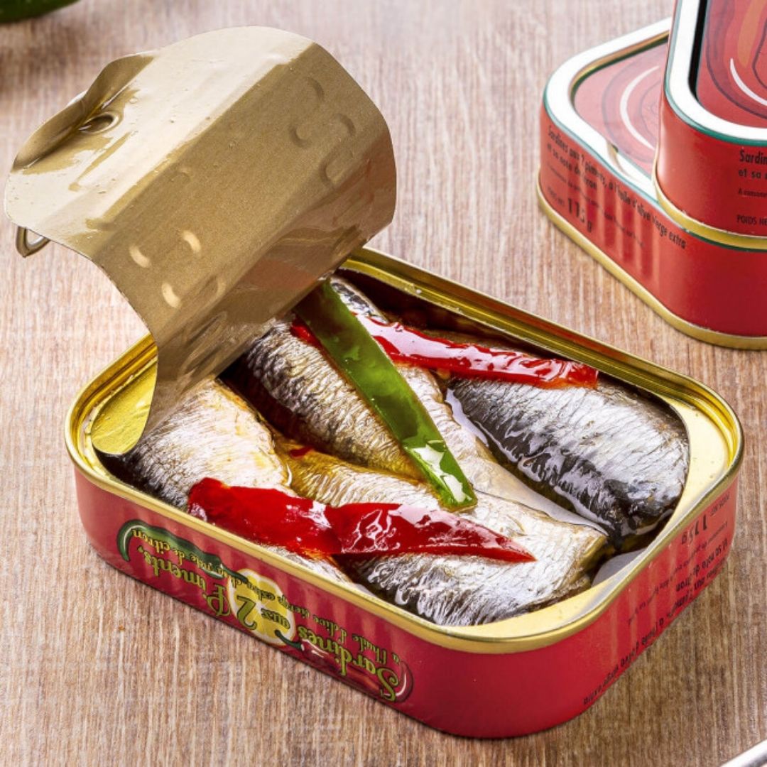 Sardinen mit 2 Chilis & Zitrone